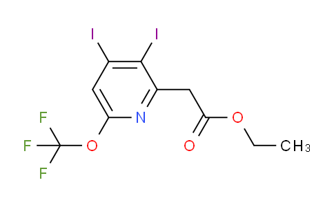 Ethyl 3,4-diiodo-6-(trifluoromethoxy)pyridine-2-acetate