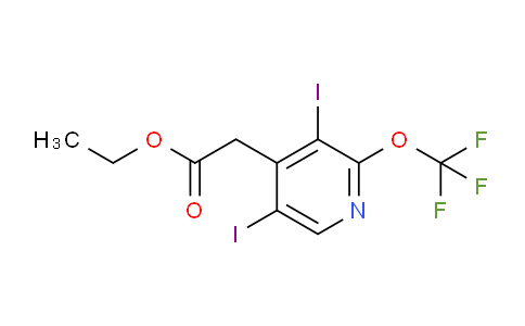 Ethyl 3,5-diiodo-2-(trifluoromethoxy)pyridine-4-acetate