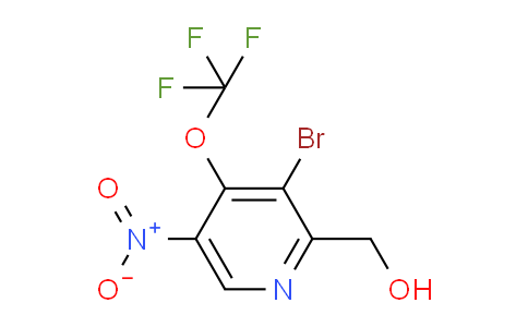 3-Bromo-5-nitro-4-(trifluoromethoxy)pyridine-2-methanol