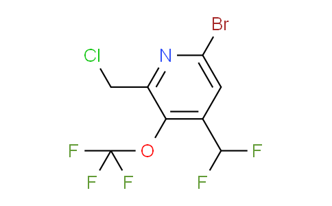 6-Bromo-2-(chloromethyl)-4-(difluoromethyl)-3-(trifluoromethoxy)pyridine