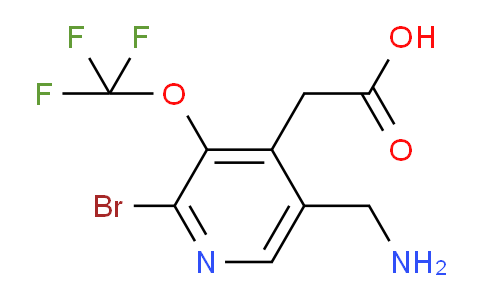5-(Aminomethyl)-2-bromo-3-(trifluoromethoxy)pyridine-4-acetic acid