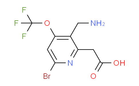 3-(Aminomethyl)-6-bromo-4-(trifluoromethoxy)pyridine-2-acetic acid