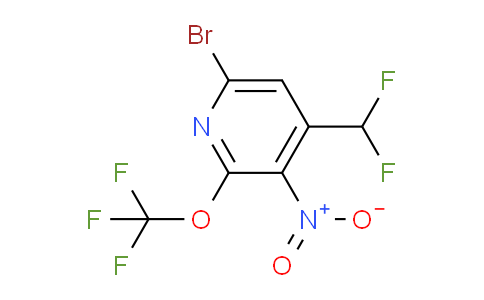 6-Bromo-4-(difluoromethyl)-3-nitro-2-(trifluoromethoxy)pyridine
