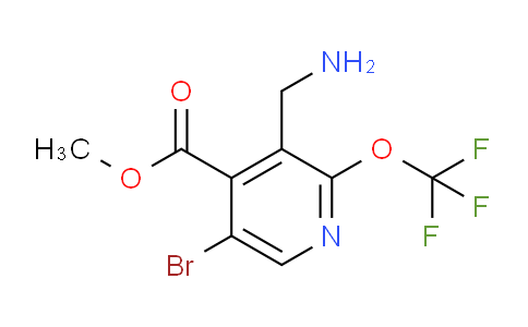 Methyl 3-(aminomethyl)-5-bromo-2-(trifluoromethoxy)pyridine-4-carboxylate