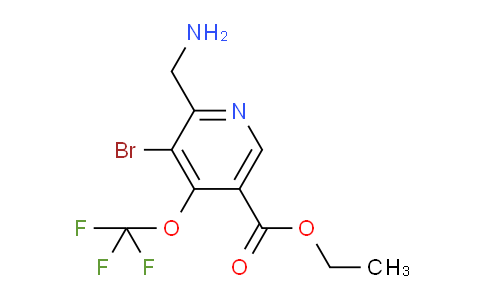 AM185444 | 1804397-37-2 | Ethyl 2-(aminomethyl)-3-bromo-4-(trifluoromethoxy)pyridine-5-carboxylate
