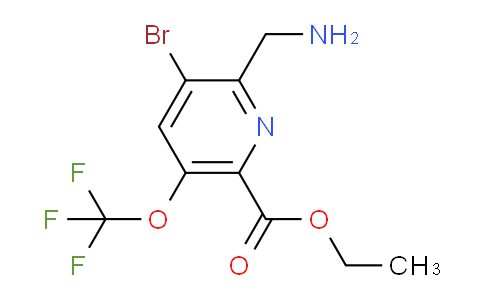 AM185445 | 1804619-50-8 | Ethyl 2-(aminomethyl)-3-bromo-5-(trifluoromethoxy)pyridine-6-carboxylate