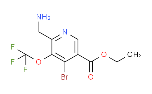 AM185447 | 1804397-45-2 | Ethyl 2-(aminomethyl)-4-bromo-3-(trifluoromethoxy)pyridine-5-carboxylate