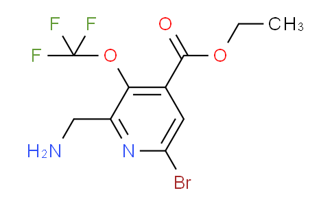 AM185456 | 1804658-28-3 | Ethyl 2-(aminomethyl)-6-bromo-3-(trifluoromethoxy)pyridine-4-carboxylate