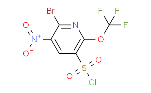 2-Bromo-3-nitro-6-(trifluoromethoxy)pyridine-5-sulfonyl chloride