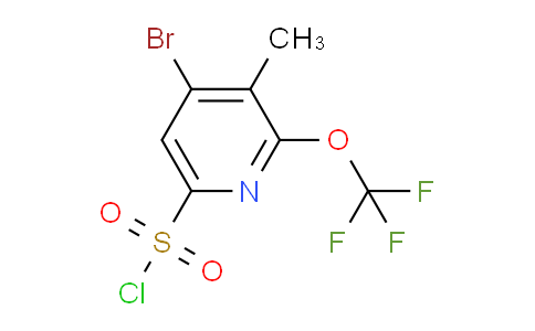 4-Bromo-3-methyl-2-(trifluoromethoxy)pyridine-6-sulfonyl chloride