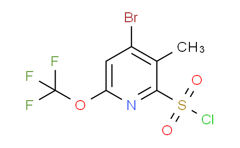 4-Bromo-3-methyl-6-(trifluoromethoxy)pyridine-2-sulfonyl chloride