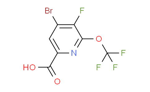 AM185493 | 1803672-77-6 | 4-Bromo-3-fluoro-2-(trifluoromethoxy)pyridine-6-carboxylic acid