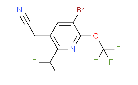 AM185496 | 1804546-46-0 | 3-Bromo-6-(difluoromethyl)-2-(trifluoromethoxy)pyridine-5-acetonitrile