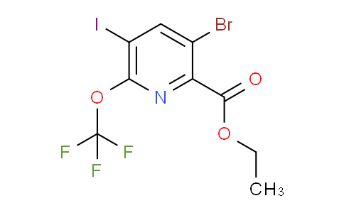 Ethyl 3-bromo-5-iodo-6-(trifluoromethoxy)pyridine-2-carboxylate