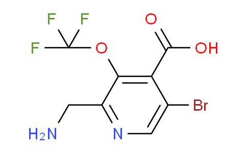 2-(Aminomethyl)-5-bromo-3-(trifluoromethoxy)pyridine-4-carboxylic acid