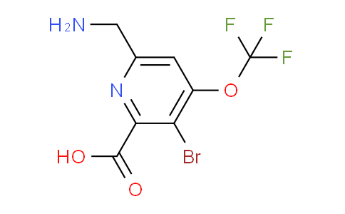AM185543 | 1803602-34-7 | 6-(Aminomethyl)-3-bromo-4-(trifluoromethoxy)pyridine-2-carboxylic acid