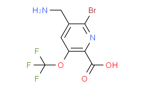 3-(Aminomethyl)-2-bromo-5-(trifluoromethoxy)pyridine-6-carboxylic acid