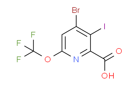 AM185564 | 1804634-05-6 | 4-Bromo-3-iodo-6-(trifluoromethoxy)pyridine-2-carboxylic acid