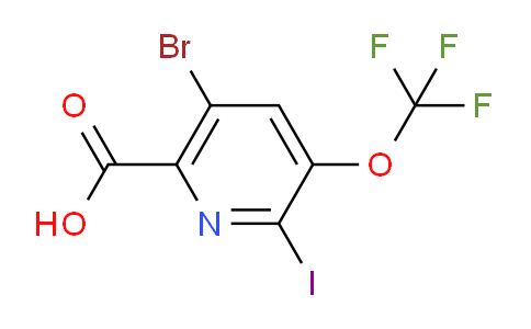 AM185566 | 1804649-64-6 | 5-Bromo-2-iodo-3-(trifluoromethoxy)pyridine-6-carboxylic acid