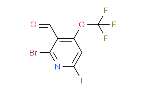 2-Bromo-6-iodo-4-(trifluoromethoxy)pyridine-3-carboxaldehyde