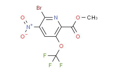 Methyl 2-bromo-3-nitro-5-(trifluoromethoxy)pyridine-6-carboxylate