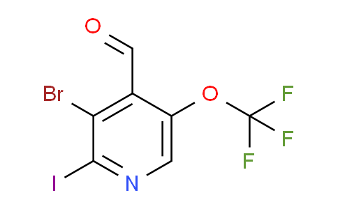 3-Bromo-2-iodo-5-(trifluoromethoxy)pyridine-4-carboxaldehyde