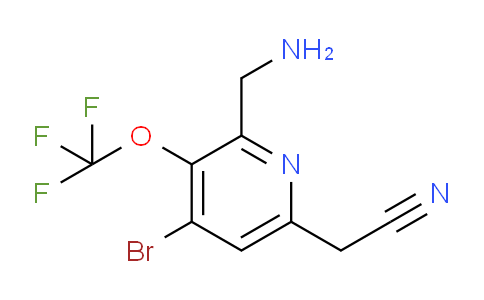 2-(Aminomethyl)-4-bromo-3-(trifluoromethoxy)pyridine-6-acetonitrile