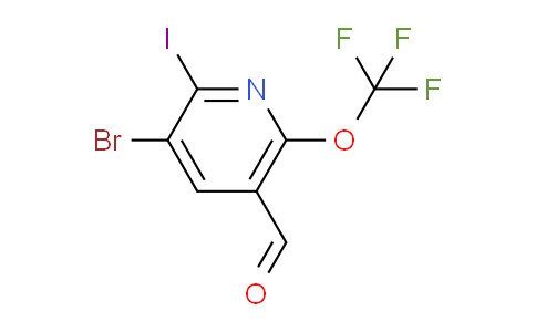 3-Bromo-2-iodo-6-(trifluoromethoxy)pyridine-5-carboxaldehyde