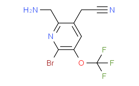 2-(Aminomethyl)-6-bromo-5-(trifluoromethoxy)pyridine-3-acetonitrile