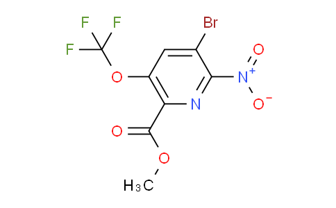 Methyl 3-bromo-2-nitro-5-(trifluoromethoxy)pyridine-6-carboxylate