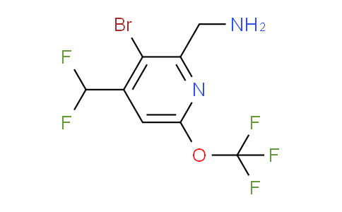 AM185659 | 1804620-11-8 | 2-(Aminomethyl)-3-bromo-4-(difluoromethyl)-6-(trifluoromethoxy)pyridine