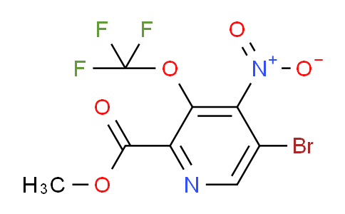 Methyl 5-bromo-4-nitro-3-(trifluoromethoxy)pyridine-2-carboxylate