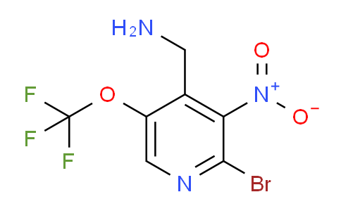4-(Aminomethyl)-2-bromo-3-nitro-5-(trifluoromethoxy)pyridine