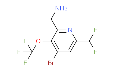 AM185665 | 1804620-14-1 | 2-(Aminomethyl)-4-bromo-6-(difluoromethyl)-3-(trifluoromethoxy)pyridine