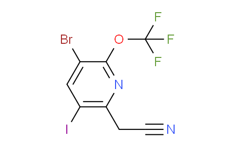 AM185679 | 1803679-04-0 | 3-Bromo-5-iodo-2-(trifluoromethoxy)pyridine-6-acetonitrile