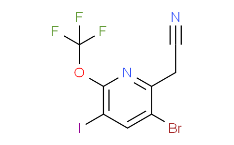 AM185681 | 1803999-76-9 | 3-Bromo-5-iodo-6-(trifluoromethoxy)pyridine-2-acetonitrile