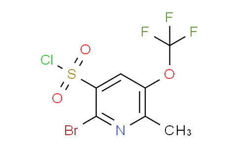 2-Bromo-6-methyl-5-(trifluoromethoxy)pyridine-3-sulfonyl chloride