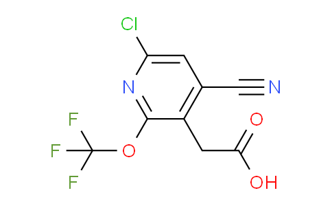 6-Chloro-4-cyano-2-(trifluoromethoxy)pyridine-3-acetic acid