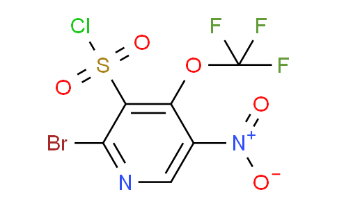 2-Bromo-5-nitro-4-(trifluoromethoxy)pyridine-3-sulfonyl chloride