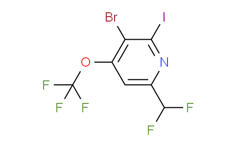 AM185709 | 1804579-63-2 | 3-Bromo-6-(difluoromethyl)-2-iodo-4-(trifluoromethoxy)pyridine