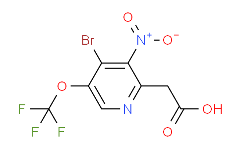 AM185717 | 1804655-71-7 | 4-Bromo-3-nitro-5-(trifluoromethoxy)pyridine-2-acetic acid