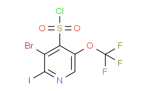 3-Bromo-2-iodo-5-(trifluoromethoxy)pyridine-4-sulfonyl chloride
