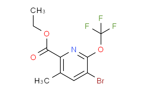 Ethyl 3-bromo-5-methyl-2-(trifluoromethoxy)pyridine-6-carboxylate