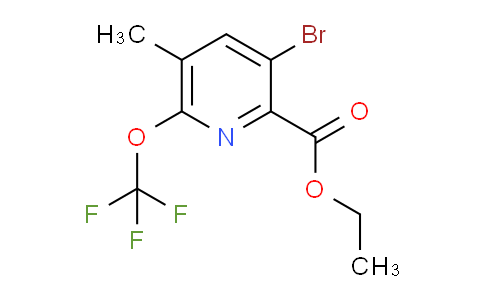 Ethyl 3-bromo-5-methyl-6-(trifluoromethoxy)pyridine-2-carboxylate