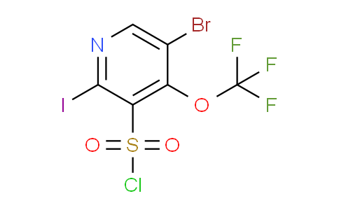 5-Bromo-2-iodo-4-(trifluoromethoxy)pyridine-3-sulfonyl chloride
