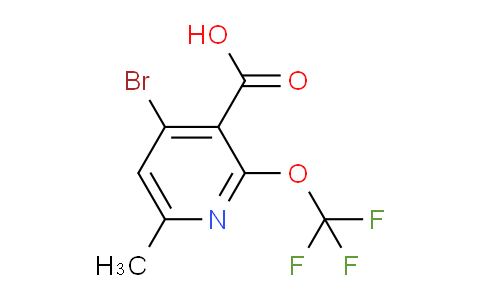 AM185823 | 1804581-89-2 | 4-Bromo-6-methyl-2-(trifluoromethoxy)pyridine-3-carboxylic acid