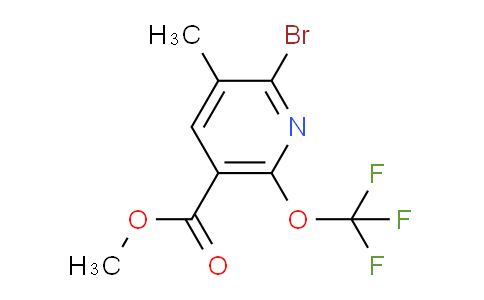 Methyl 2-bromo-3-methyl-6-(trifluoromethoxy)pyridine-5-carboxylate