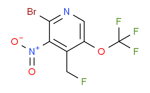 2-Bromo-4-(fluoromethyl)-3-nitro-5-(trifluoromethoxy)pyridine