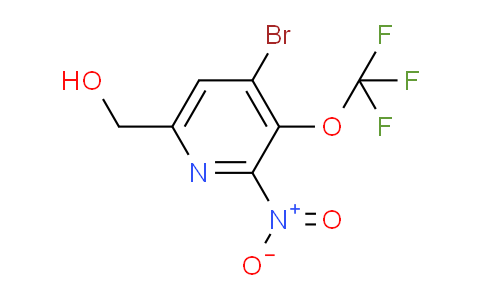 4-Bromo-2-nitro-3-(trifluoromethoxy)pyridine-6-methanol
