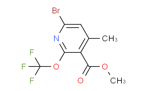Methyl 6-bromo-4-methyl-2-(trifluoromethoxy)pyridine-3-carboxylate